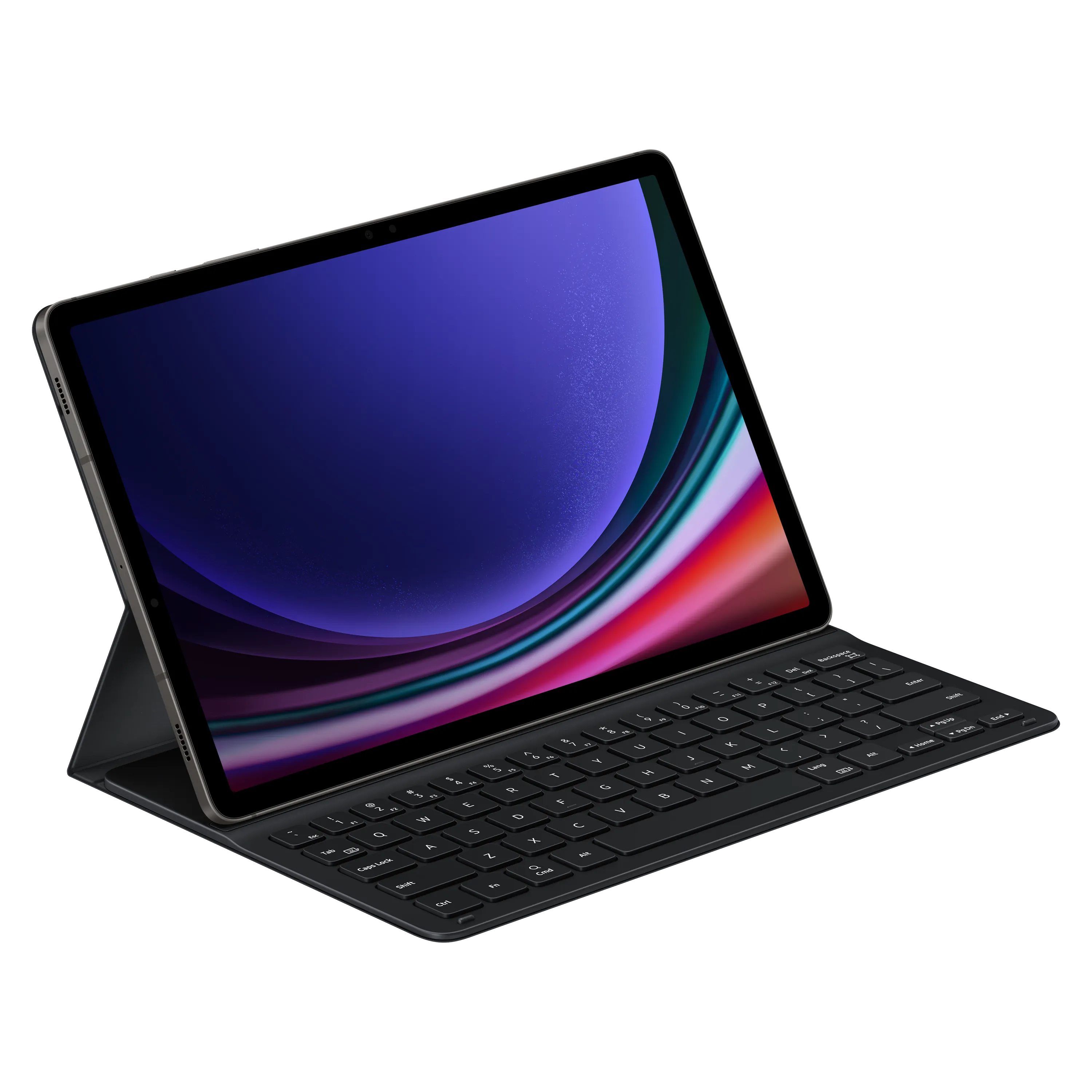 Samsung - Book Cover Keyboard Slim Case For Samsung Galaxy Tab S9 / S9 Fe - Black