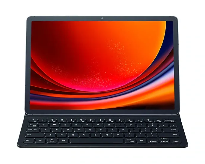 Samsung - Book Cover Keyboard Slim Case For Samsung Galaxy Tab S9 / S9 Fe - Black