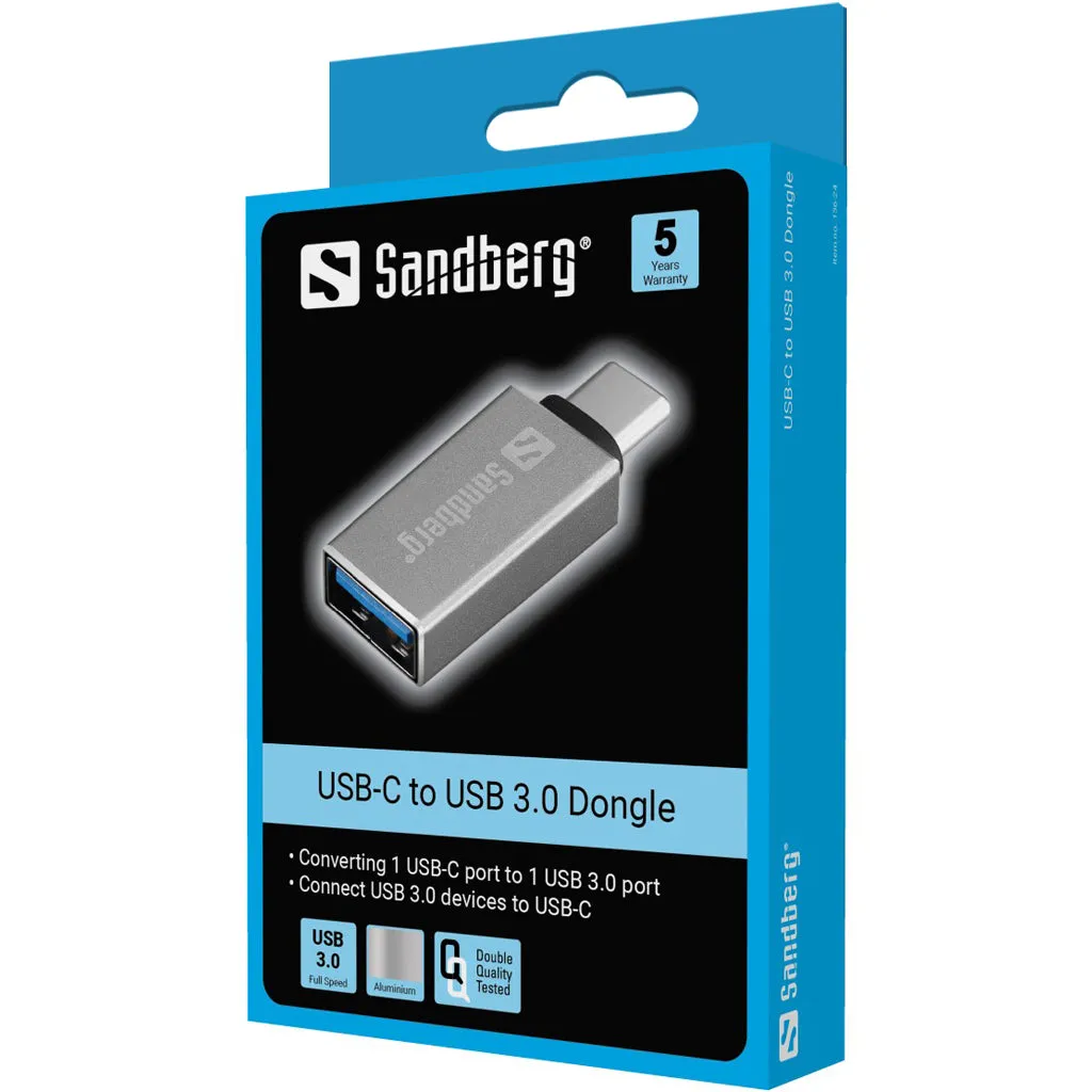 Sandberg 136-24 Usb-C > Usb 3.0 (St-Bu) Adapter Silver