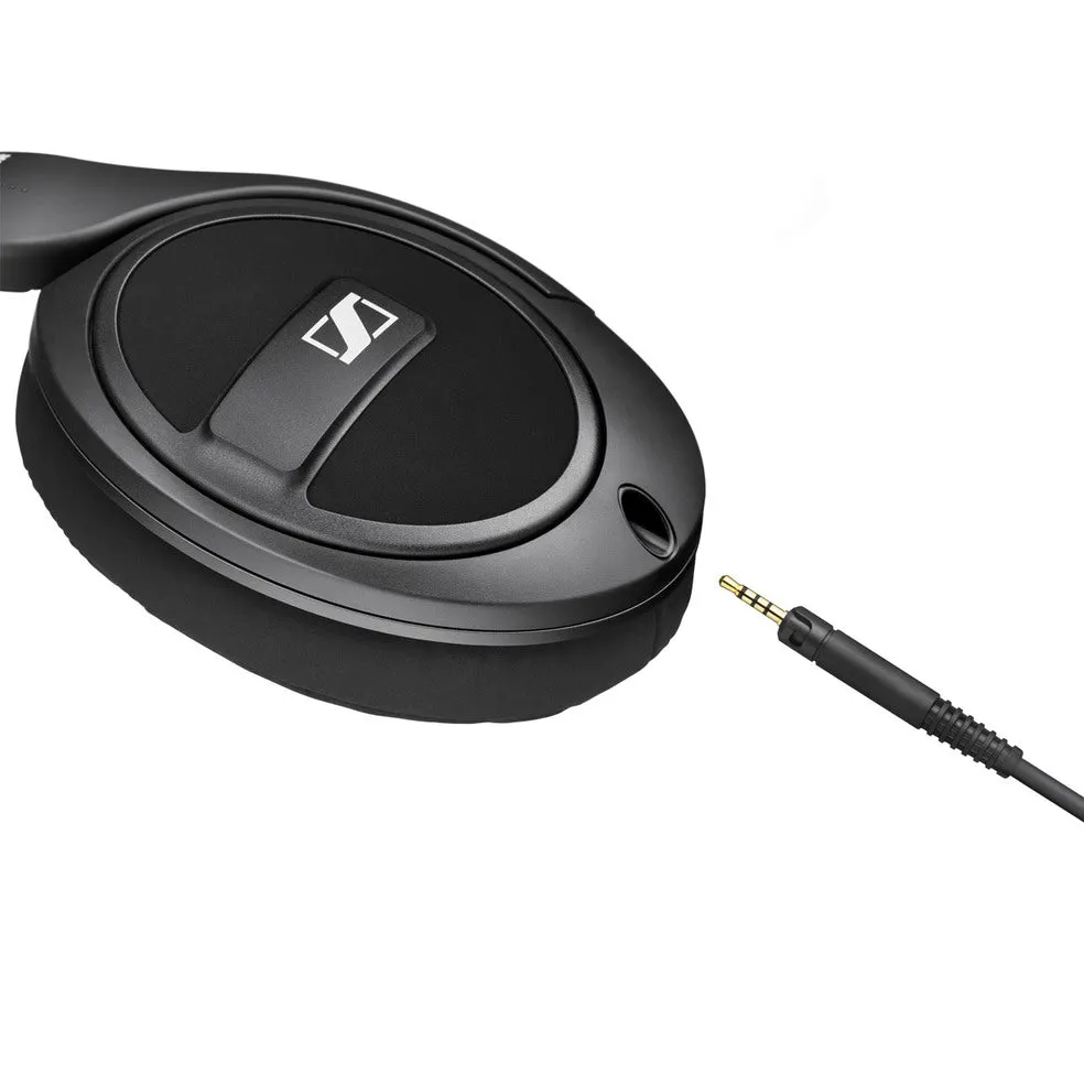 Sennheiser HD 569 Closed-Back Around-Ear Headphones with 1-Button Remote Mic (Black)