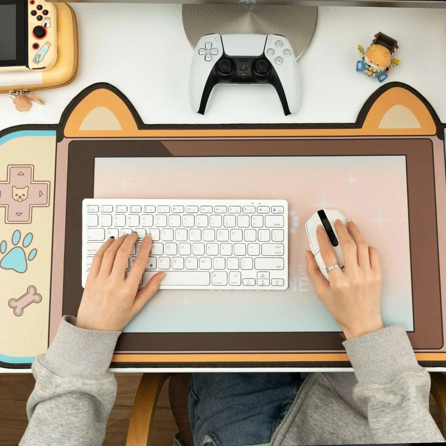 Shiba Inu Keyboard and Mouse Pad