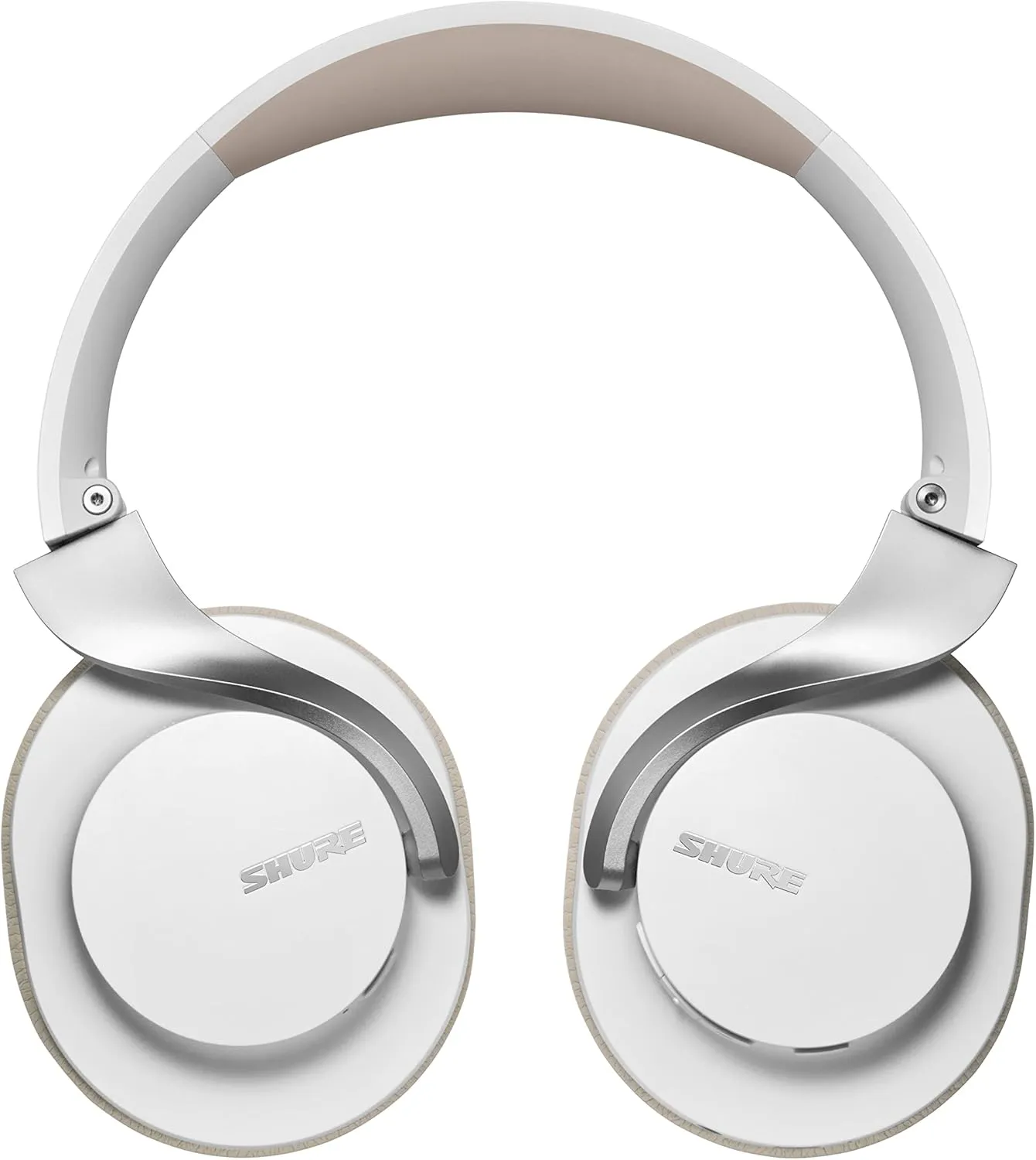 Shure AONIC 40 Wireless Over-Ear Bluetooth Headphones - Noise Cancelling, 25-Hour Battery, Studio Sound, Mic, White