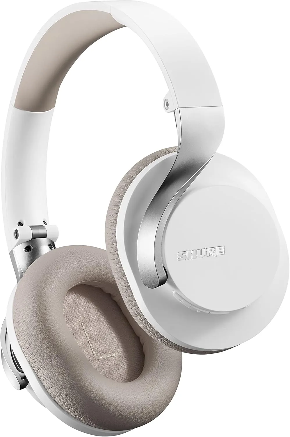 Shure AONIC 40 Wireless Over-Ear Bluetooth Headphones - Noise Cancelling, 25-Hour Battery, Studio Sound, Mic, White