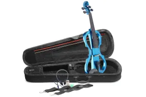 Stagg 4/4 Metallic Blue Electric Violin Set