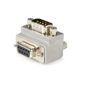 Startech.Com Right Angle Db9 To Db9 Serial Cable Adapter Type 1 - M/F - Serial Adapter - Db-9 (M) To Db-9 (F) - Gc99mfra