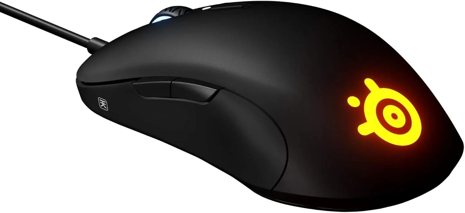 SteelSeries Sensei Ten - Gaming Mouse - 18, 000 CPI Truemove Pro Optical Sensor - Ambidextrous design - 8 Programmable Buttons - RGB Lighting - Black