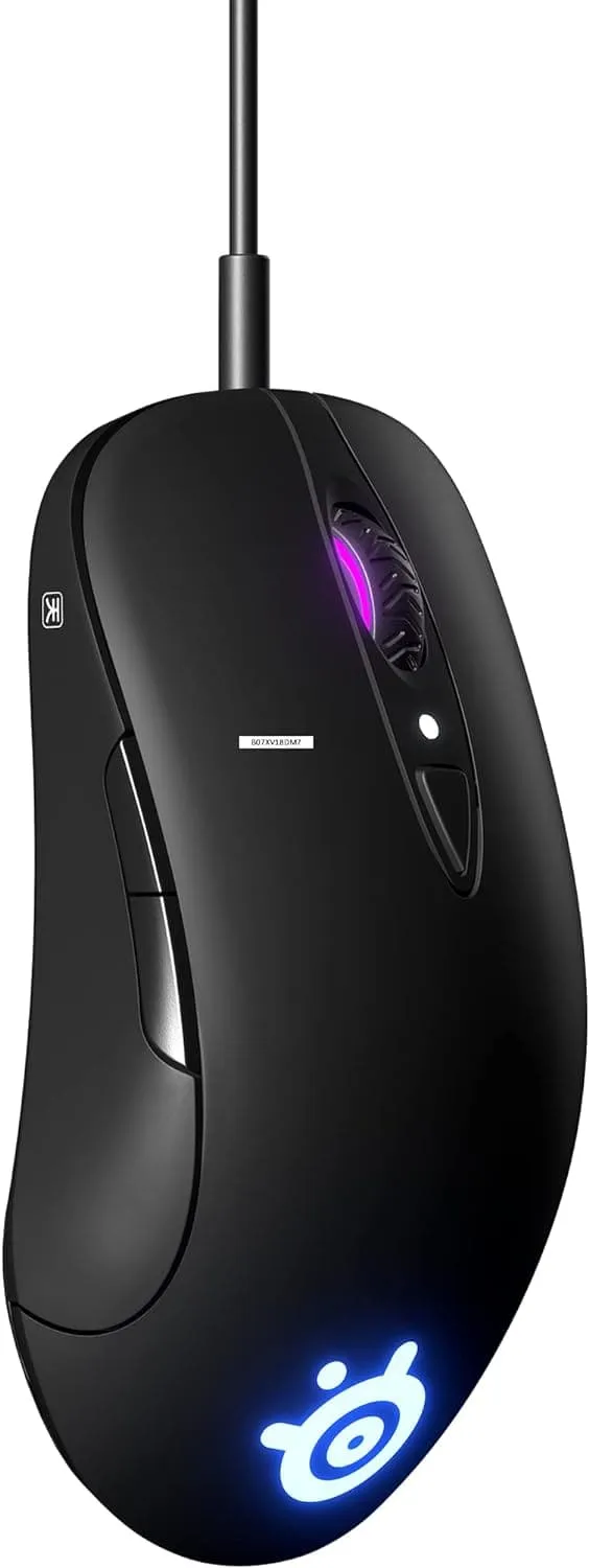 SteelSeries Sensei Ten - Gaming Mouse - 18, 000 CPI Truemove Pro Optical Sensor - Ambidextrous design - 8 Programmable Buttons - RGB Lighting - Black