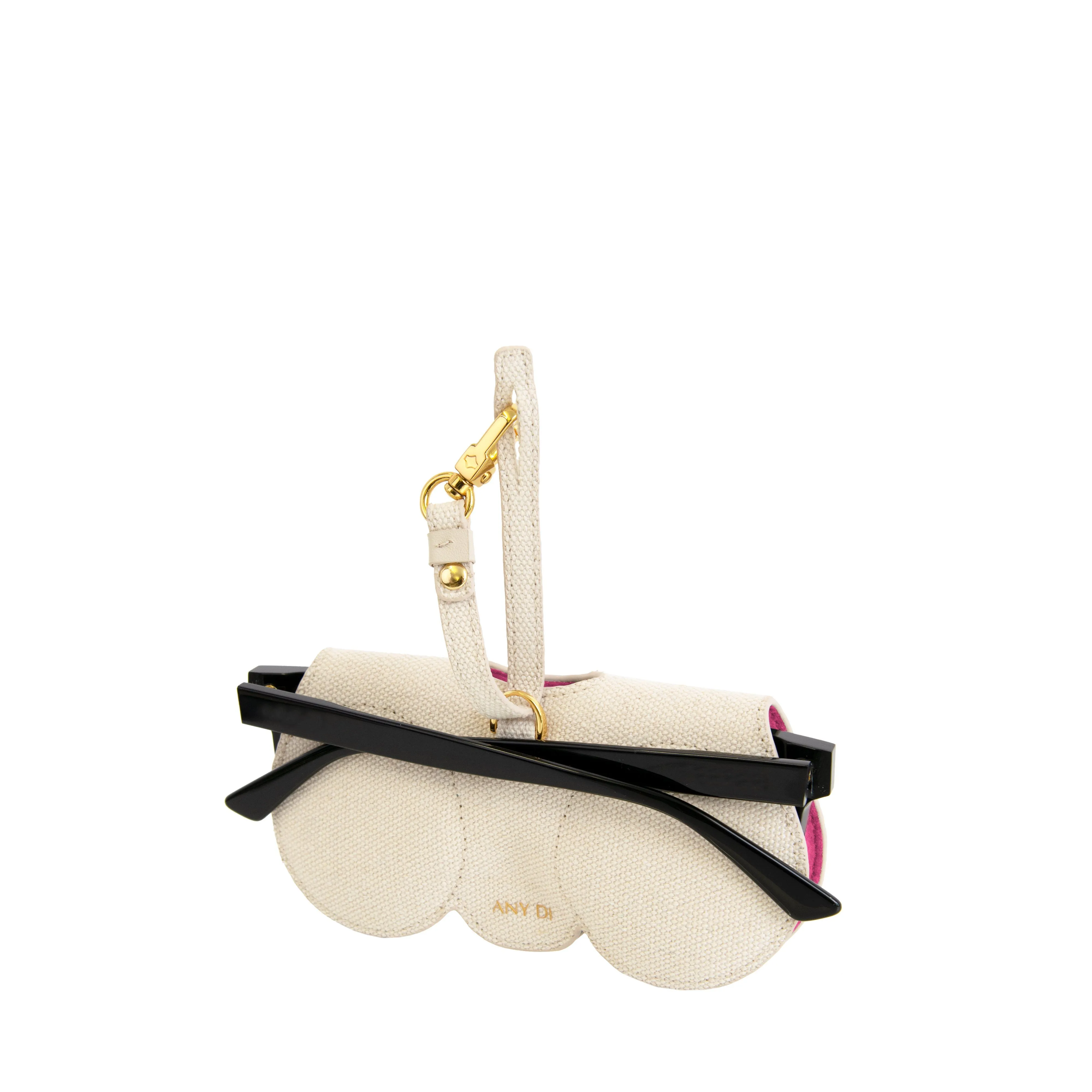 Sunglasses Case | St. Tropez | Leather Gold Plated