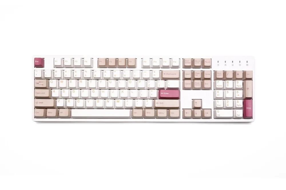 taihao Shell Sand Beach ABS double shot keycaps for diy gaming mechanical keyboard oem profile Beige Yellow Grey ISO 1.75u shift