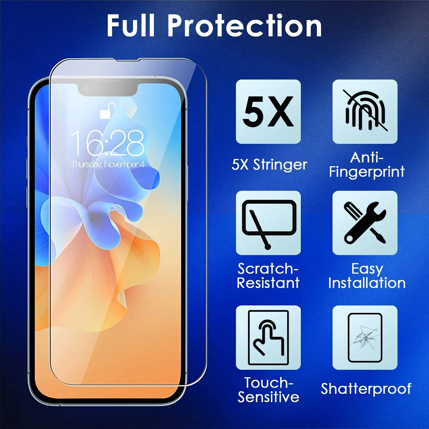 Tempered Glass Film Full Coverage Screen Protector