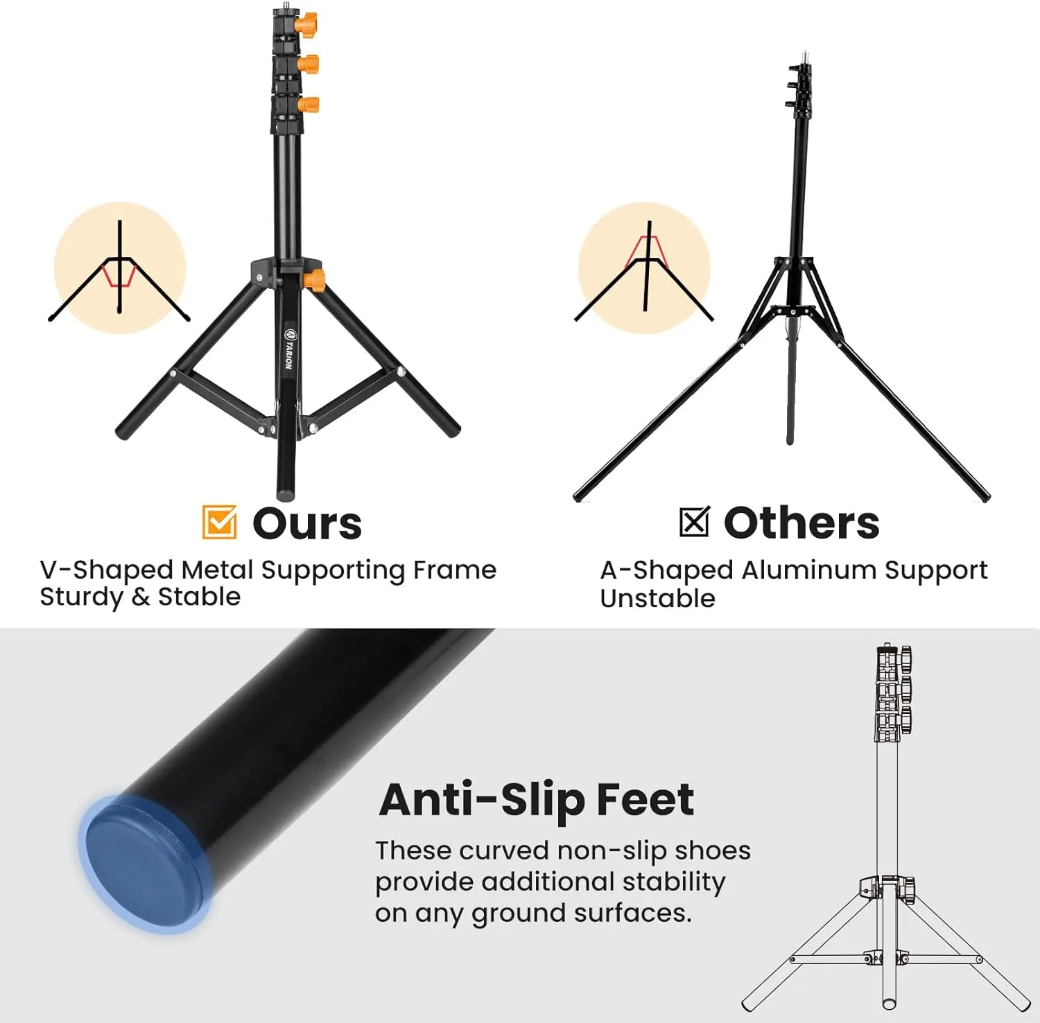 TLS-01 Light Stand Portable 130 CM