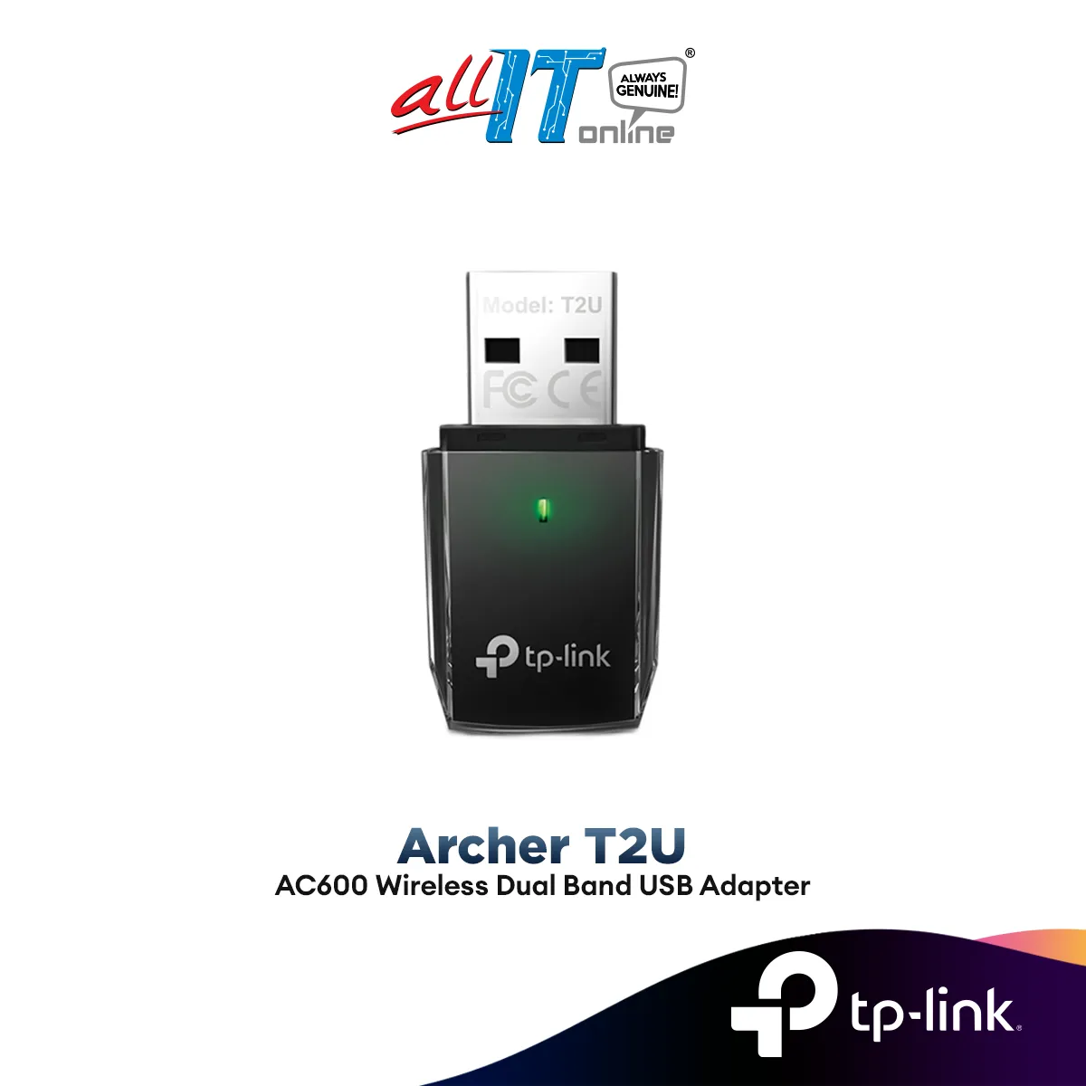 TP-Link AC600 Dual Band Archer T2U Wireless USB Adapter