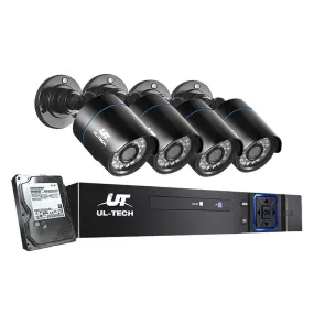 UL-tech 1080P CCTV Camera Home Security System DVR Outdoor HD Night Vision 4TB