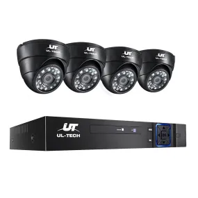 UL-tech CCTV Camera Security System Home 8CH DVR 1080P IP Day Night 4 Dome Cameras Kit