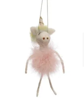 Unicorn in Pink Tutu Ornament