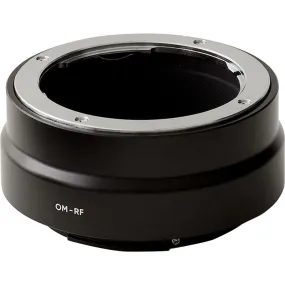 Urth Lens Mount Adapter: Compatible with Olympus OM Lens to Canon RF Camera Body