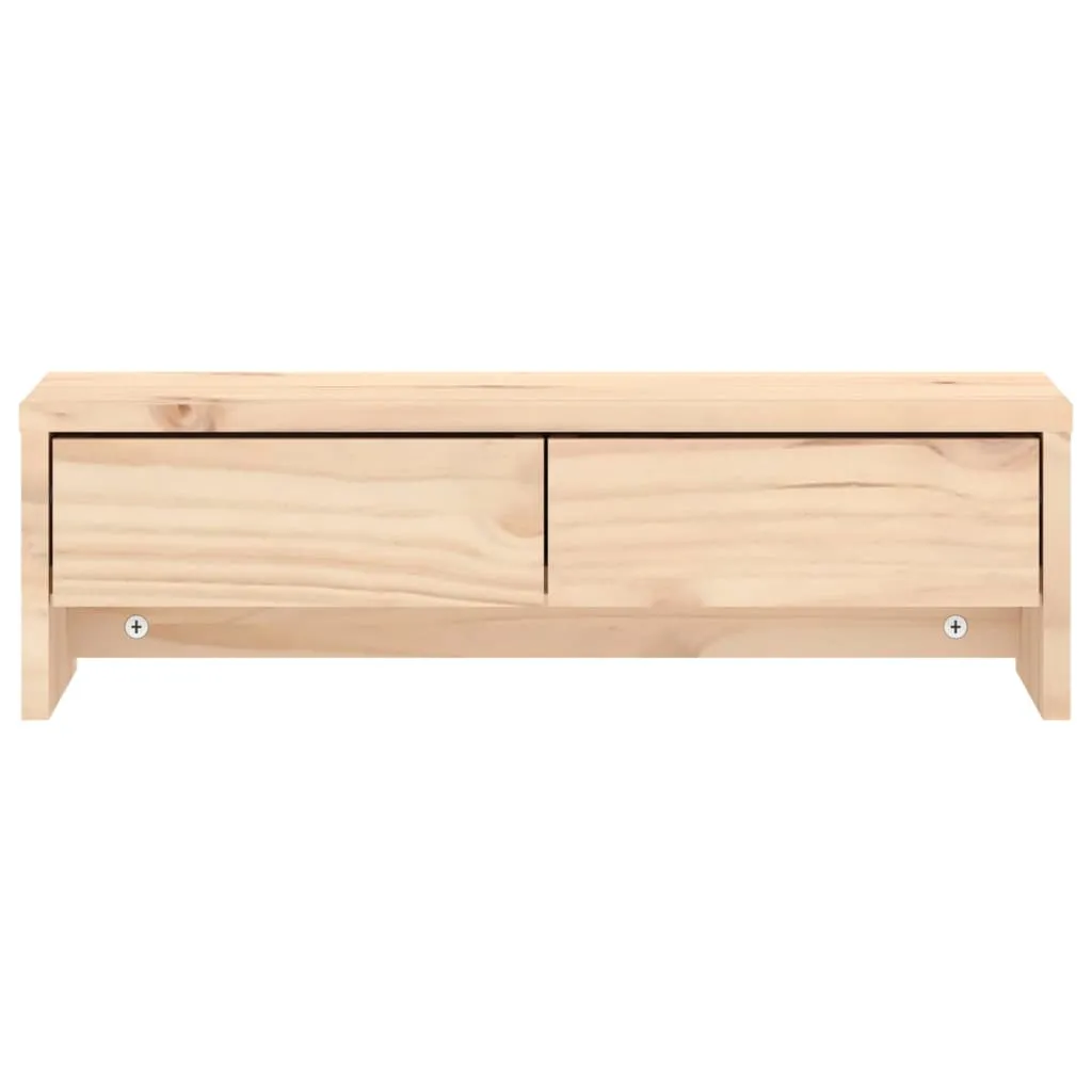 vidaXL Monitor Stand 50x27x15 cm Solid Wood Pine