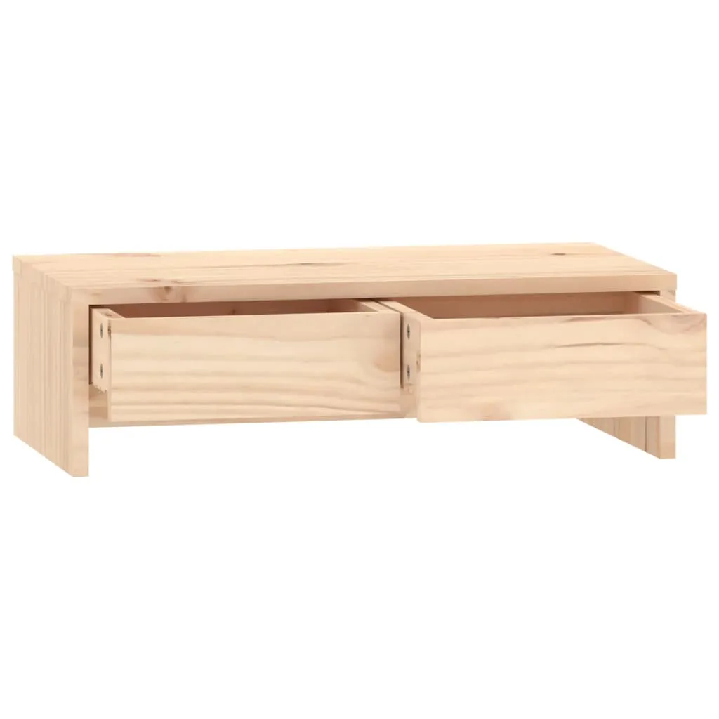 vidaXL Monitor Stand 50x27x15 cm Solid Wood Pine