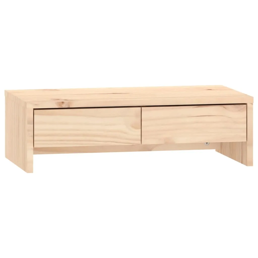 vidaXL Monitor Stand 50x27x15 cm Solid Wood Pine