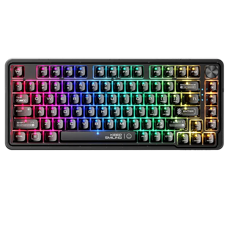 WhatGeek x Machenike K500F-B81 RGB Clear Mechanical Keyboard