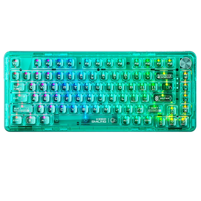 WhatGeek x Machenike K500F-B81 RGB Clear Mechanical Keyboard