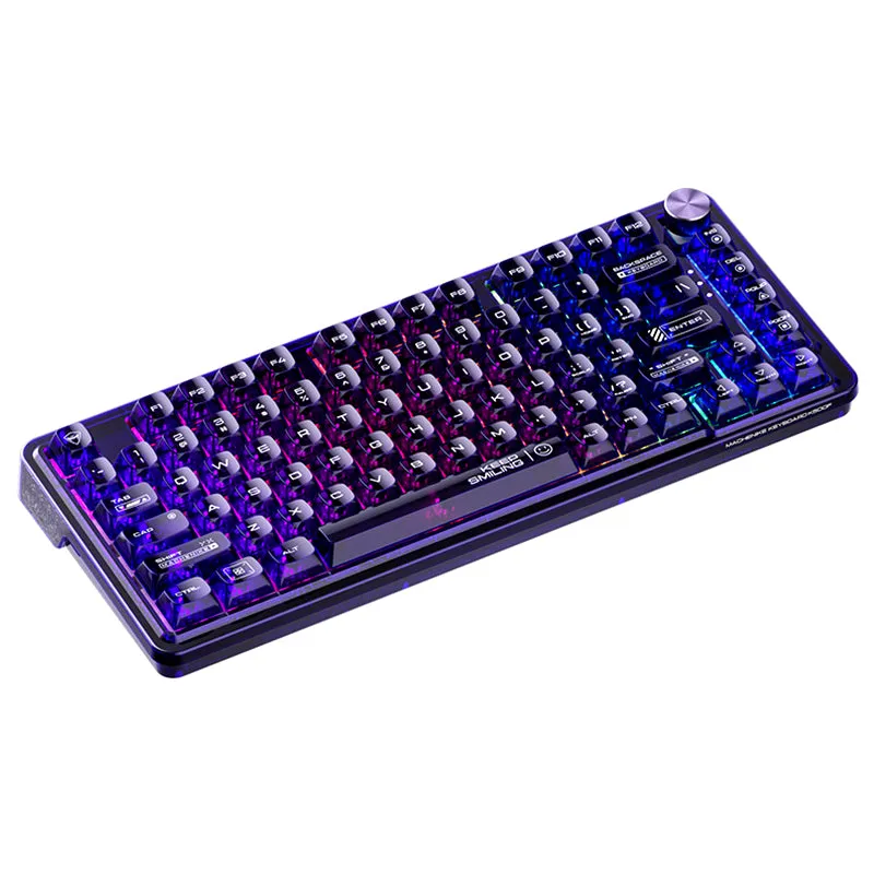 WhatGeek x Machenike K500F-B81 RGB Clear Mechanical Keyboard