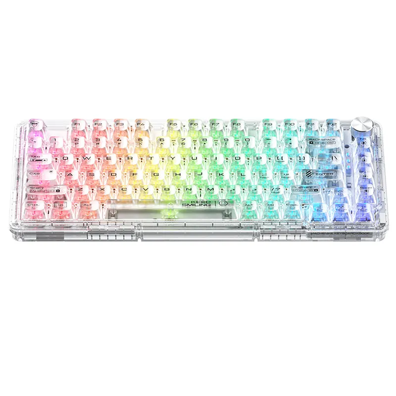 WhatGeek x Machenike K500F-B81 RGB Clear Mechanical Keyboard