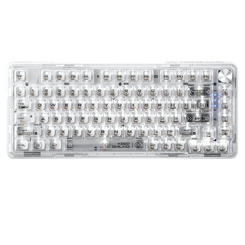 WhatGeek x Machenike K500F-B81 RGB Clear Mechanical Keyboard