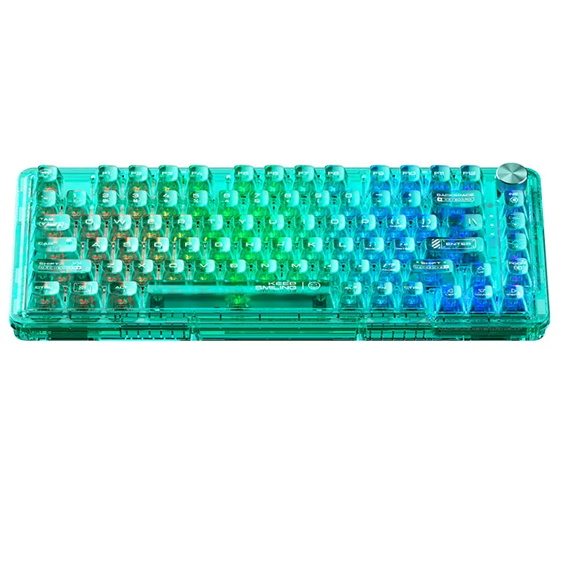 WhatGeek x Machenike K500F-B81 RGB Clear Mechanical Keyboard