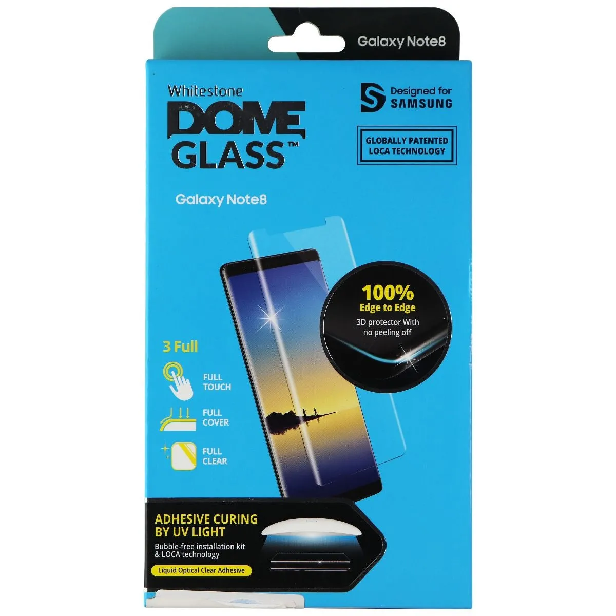 Whitestone Dome Glass Screen Protector for Samsung Galaxy Note8 - Clear