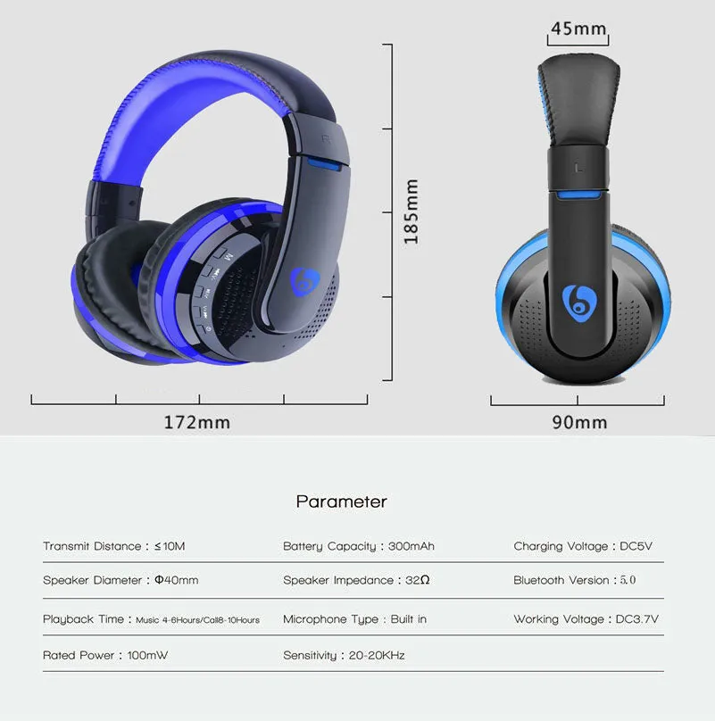 Wireless Headphones Wireless Bluetooth Headphones With Mic