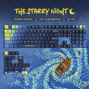 Womier The Starry Night Cherry Profile 131-Key Dye Sublimation PBT Keycap Set