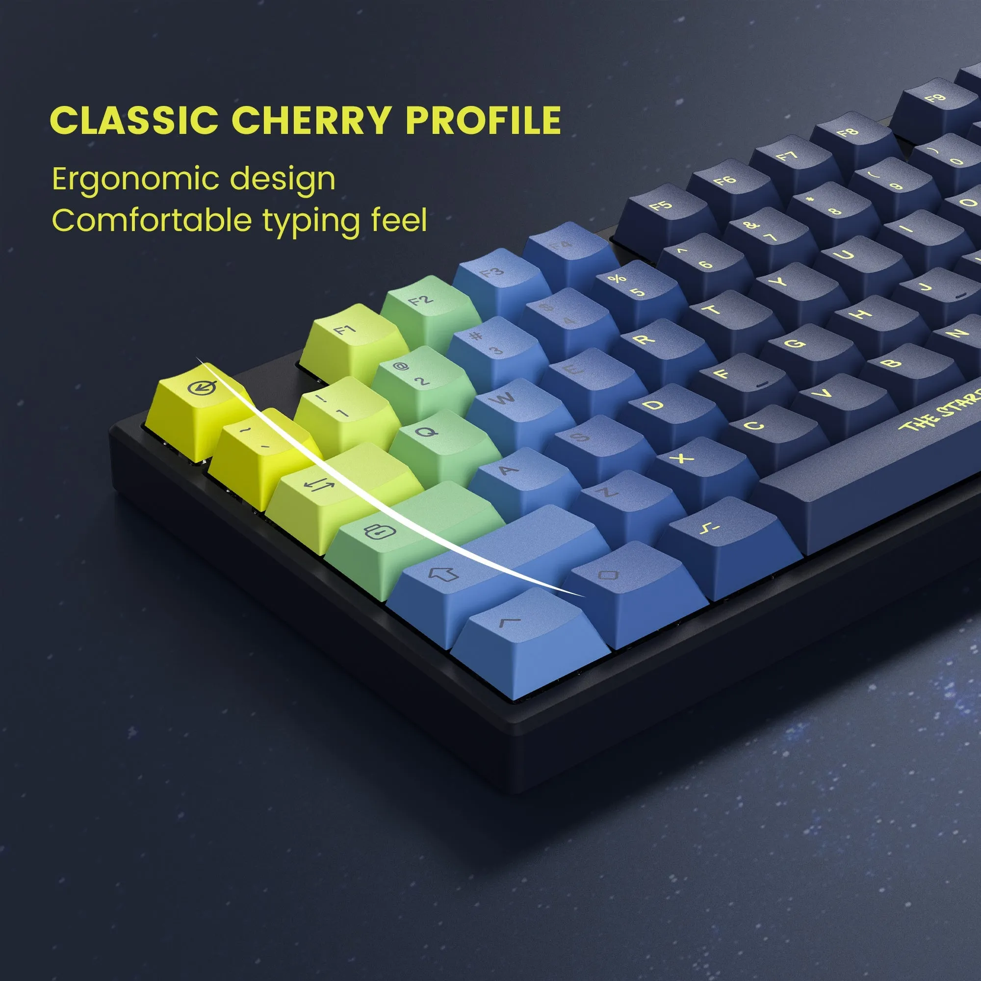 Womier The Starry Night Cherry Profile 131-Key Dye Sublimation PBT Keycap Set