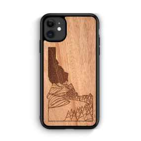 Wooden Phone Case | Outdoor Adventure - Idaho State Night Landscape