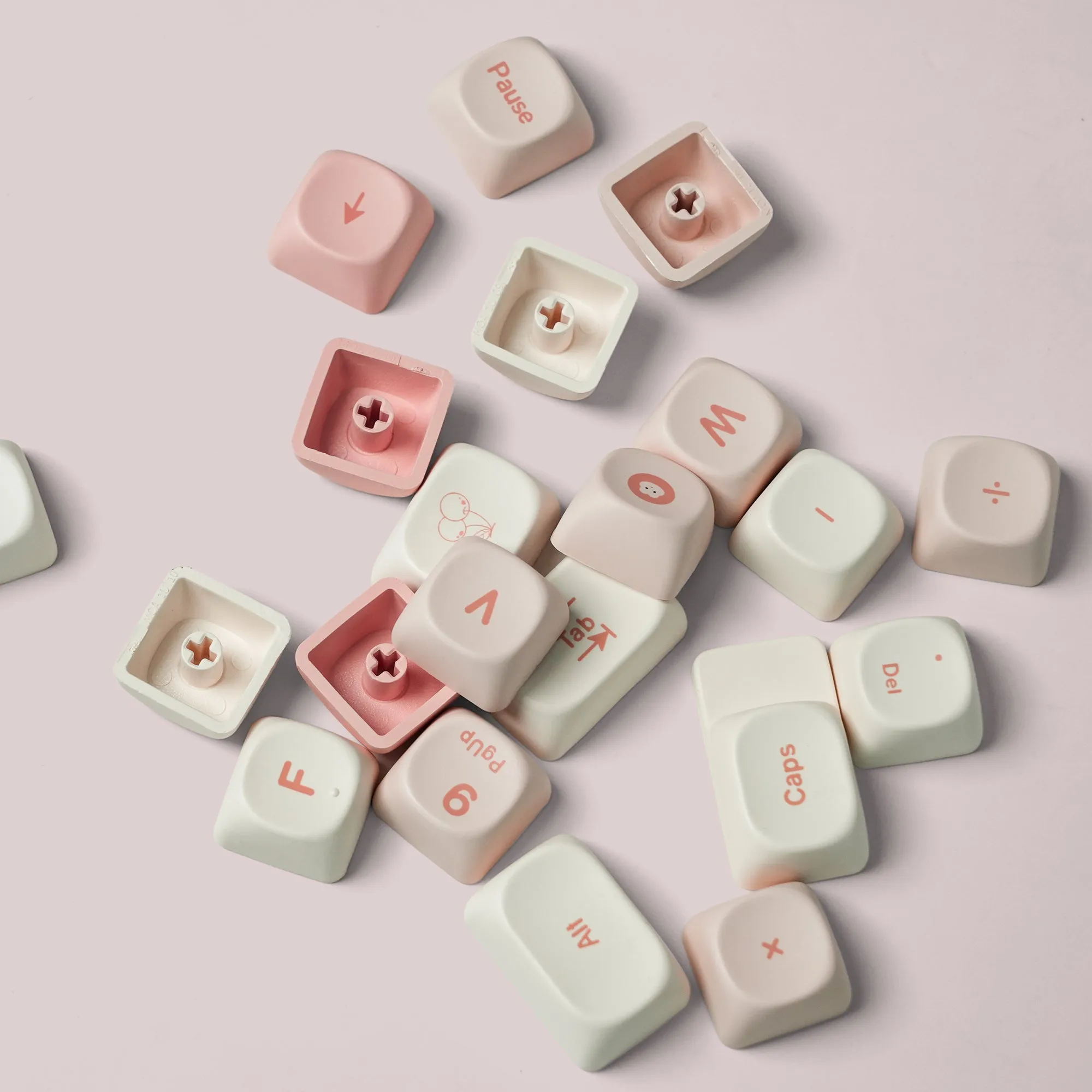 XVX Cherry Pudding 143-Key MOA Profile Dye-Sub PBT Keycap Set