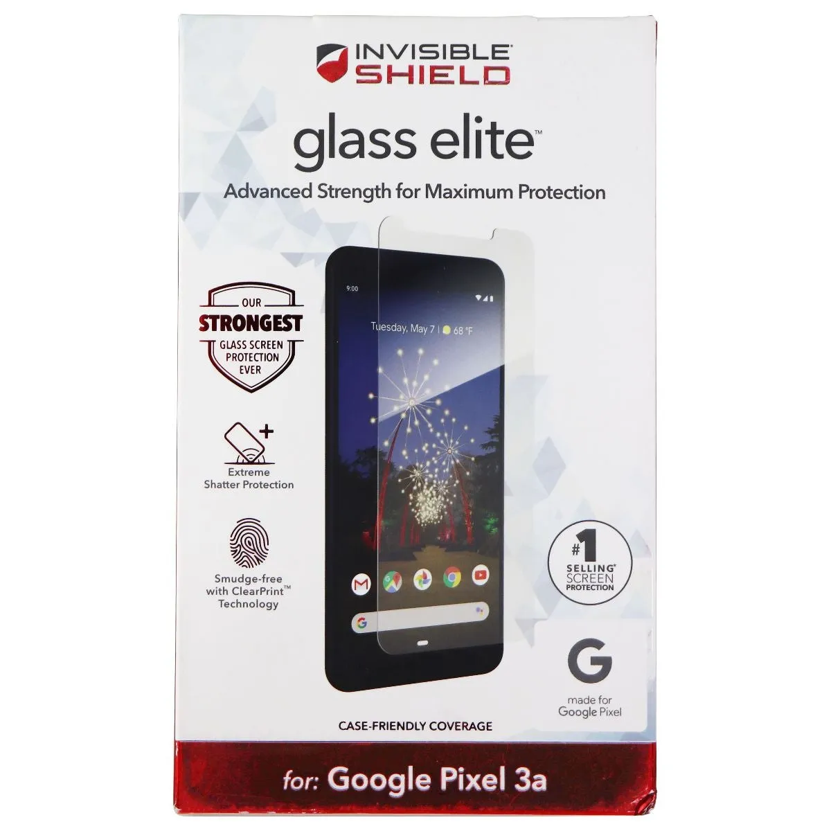 ZAGG InvisibleShield (Glass Elite) Screen Protector for Google Pixel 3a - Clear